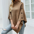 Pull vivatelle Décontracté en Tricot de Couleur Unie