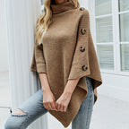 Pull vivatelle Décontracté en Tricot de Couleur Unie