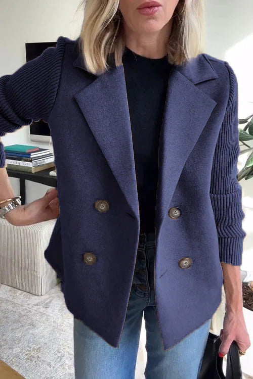 Elena - Blazer Élégant à Manches en Maille