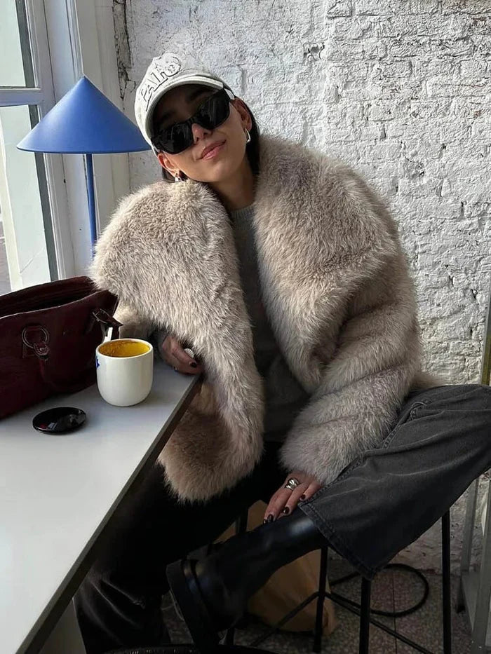 Mia|Veste en fourrure de luxe