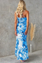 Laura | Robe Longue Asymétrique à Imprimé Floral