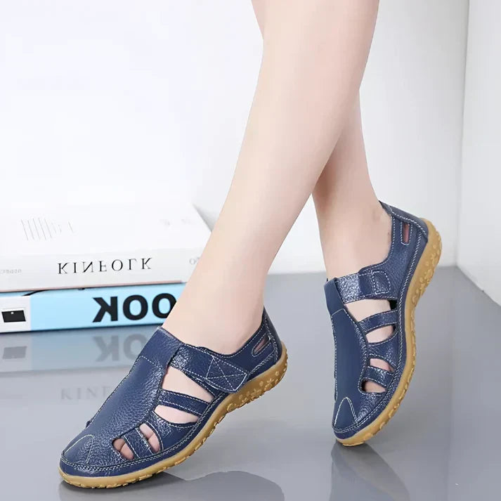 Sandales vivatelle Vintage en Cuir Véritable