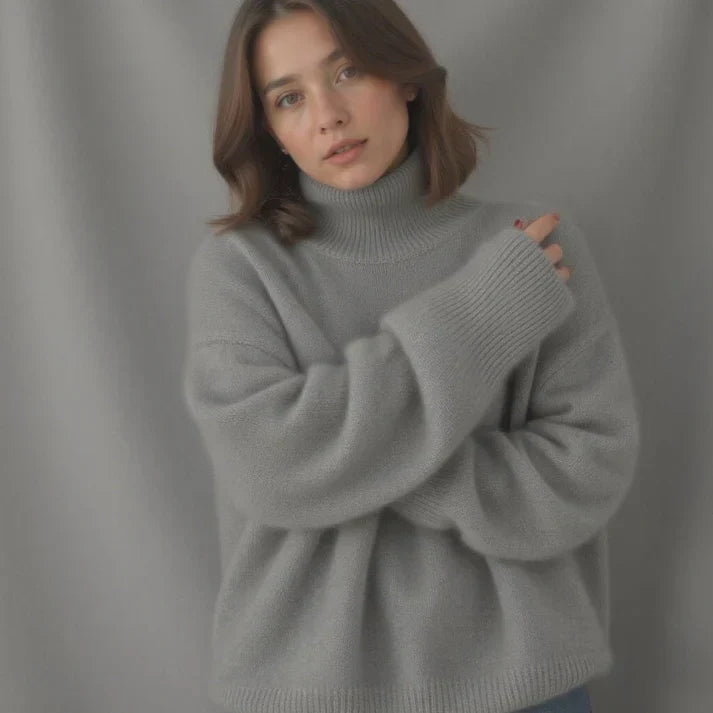 Pull vivatelle Cachemire Col Montant