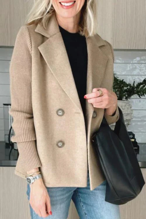 Elena - Blazer Élégant à Manches en Maille