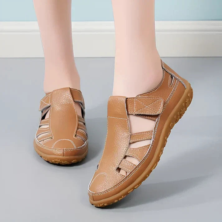 Sandales vivatelle Vintage en Cuir Véritable