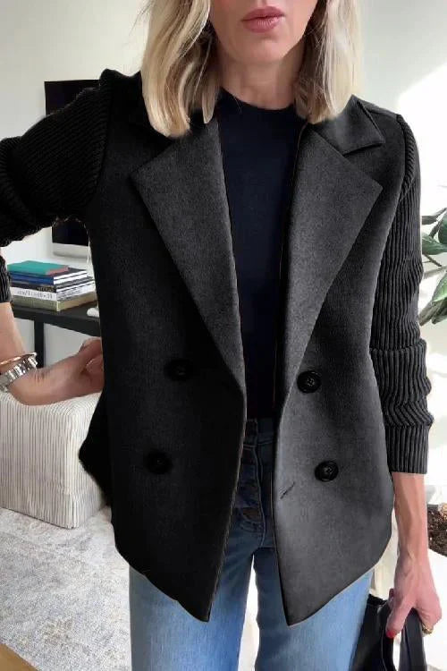 Elena - Blazer Élégant à Manches en Maille