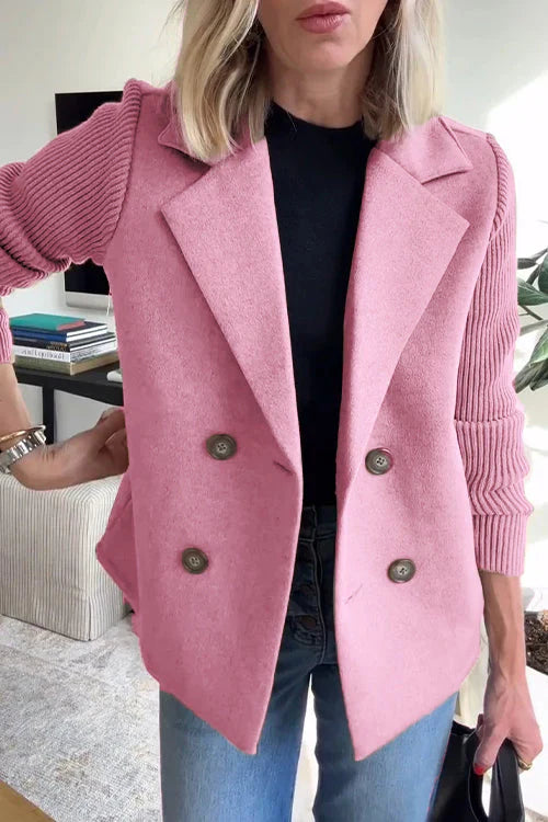 Elena - Blazer Élégant à Manches en Maille
