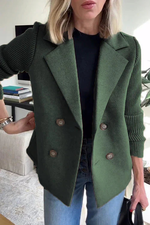 Elena - Blazer Élégant à Manches en Maille
